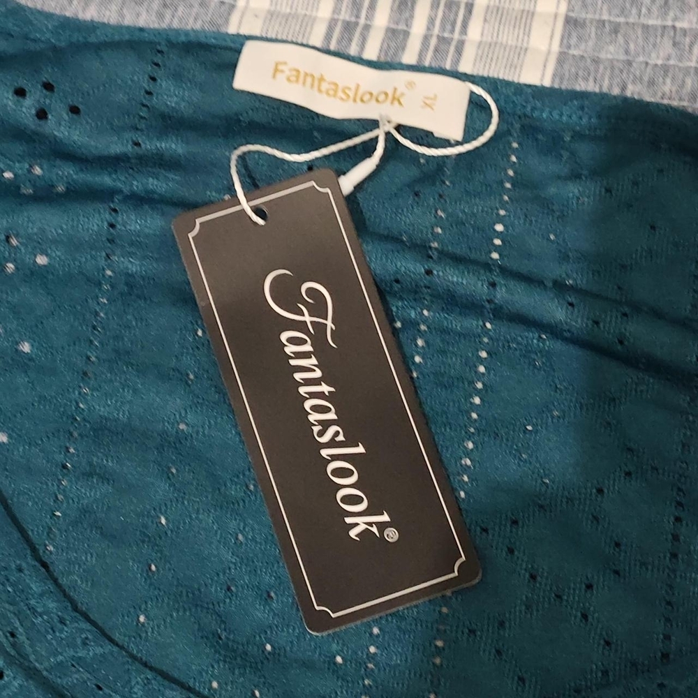 Grane Deep Teal Sleeveless Lace Top - Picture 6 of 9